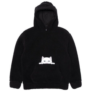 RIPNDIP Invisible Sherpa Hoodie Black