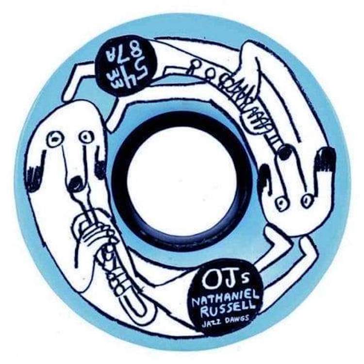 OJ Wheels Nathaniel Russell Jazz Dawgs Keyframe Skateboard Wheels 87a 54mm