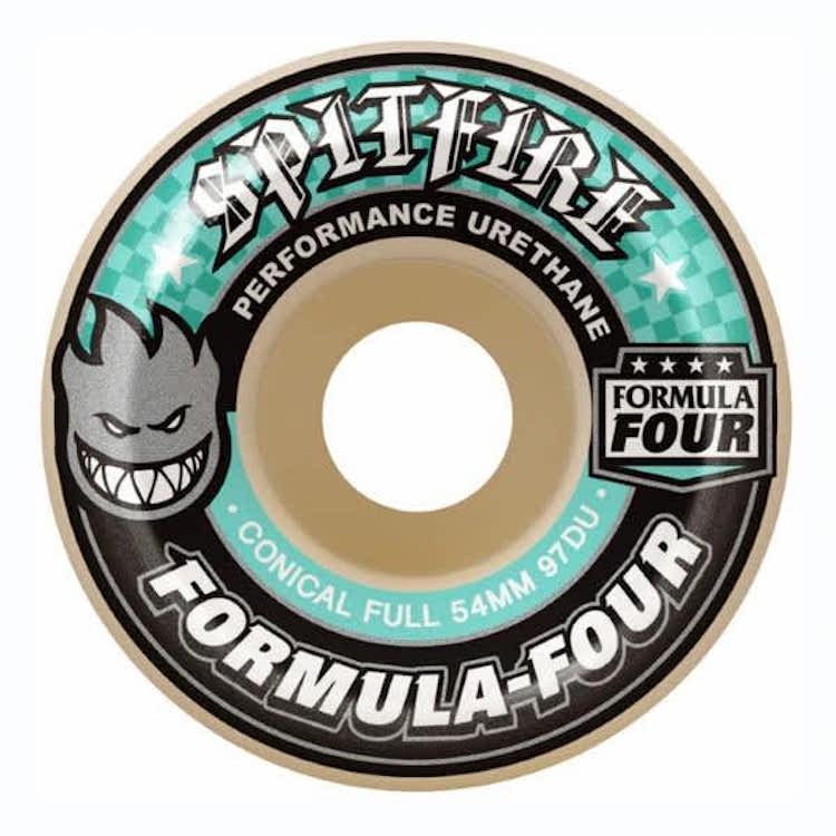 Spitfire Wheels Formula Four Conical Full Skateboard Wheels 97a 56mm