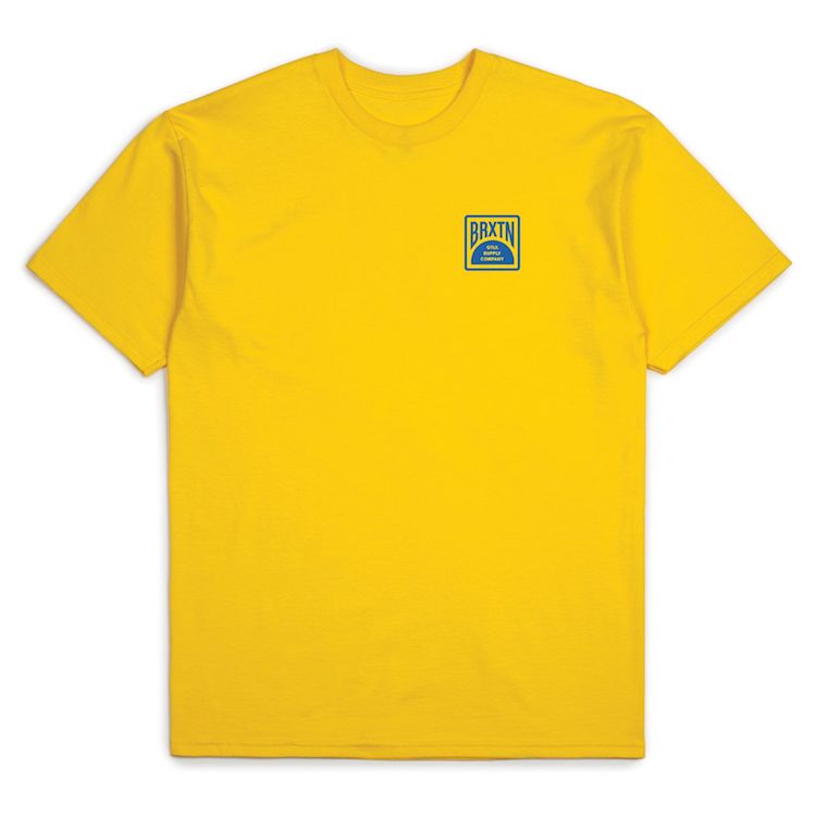 Brixton Pivot S/S Standard T-Shirt Yellow