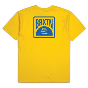 Brixton Pivot S/S Standard T-Shirt Yellow