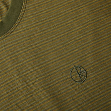 Polar Skate Co Dizzy Stripe T-Shirt Army Green