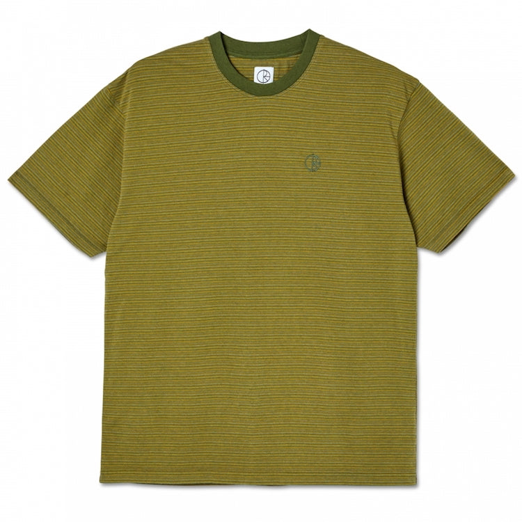 Polar Skate Co Dizzy Stripe T-Shirt Army Green