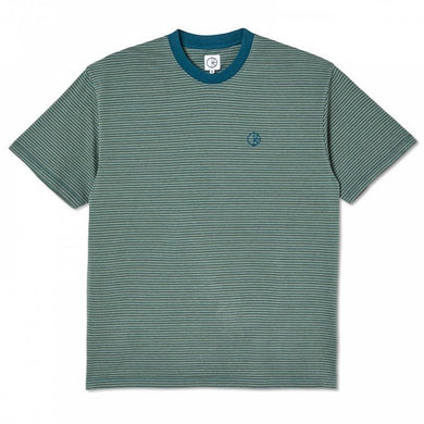 Polar Skate Co Dizzy Stripe T-Shirt Blue