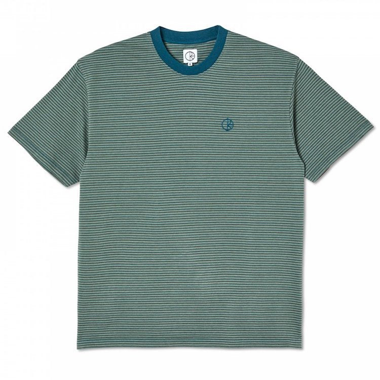 Polar Skate Co Dizzy Stripe T-Shirt Blue