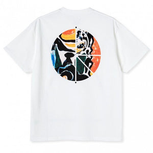Polar Skate Co Facescape Fill Logo T-Shirt White