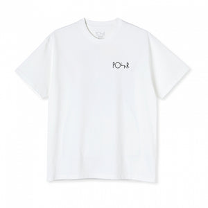 Polar Skate Co Facescape Fill Logo T-Shirt White