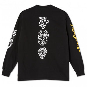 Polar Skate Co Facescape L/S T-Shirt Black