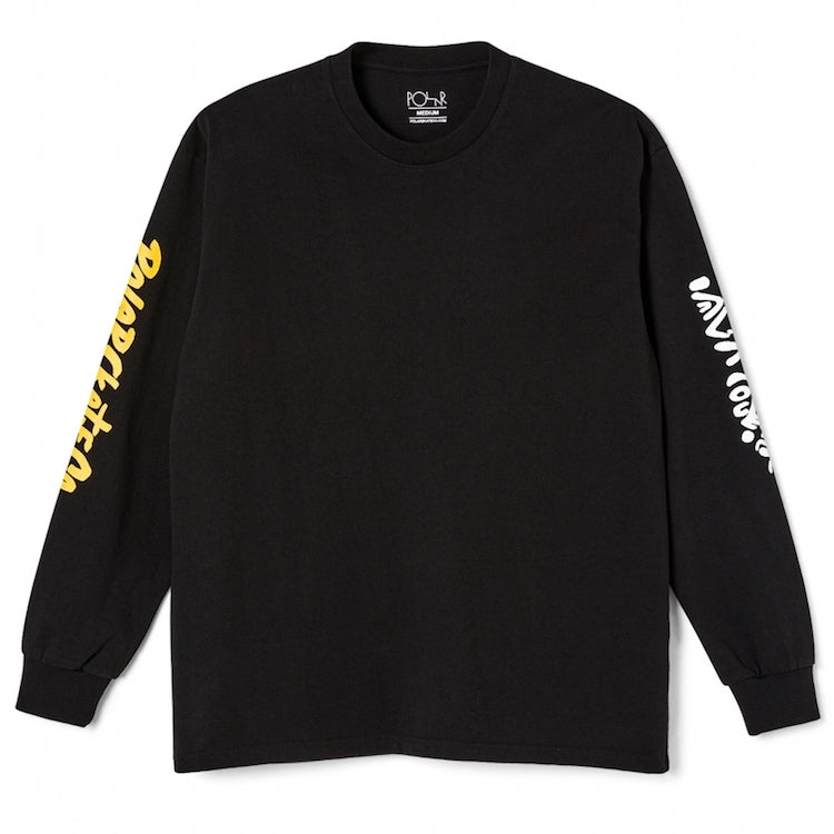 Polar Skate Co Facescape L/S T-Shirt Black