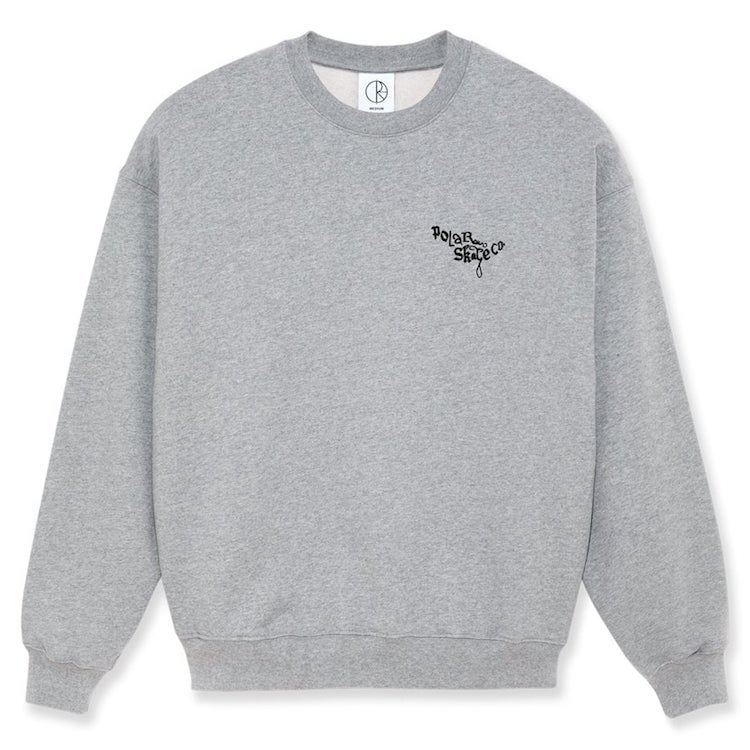 Polar Skate Co Ornament Crewneck Sweatshirt Heather Grey