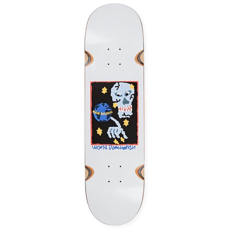 Polar Skate Co Oskar Rozenberg World Domination Wheel Wells Skateboard Deck 8.5