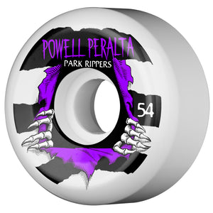 Powell Peralta Park Ripper White Skateboard Wheels 103a 54mm