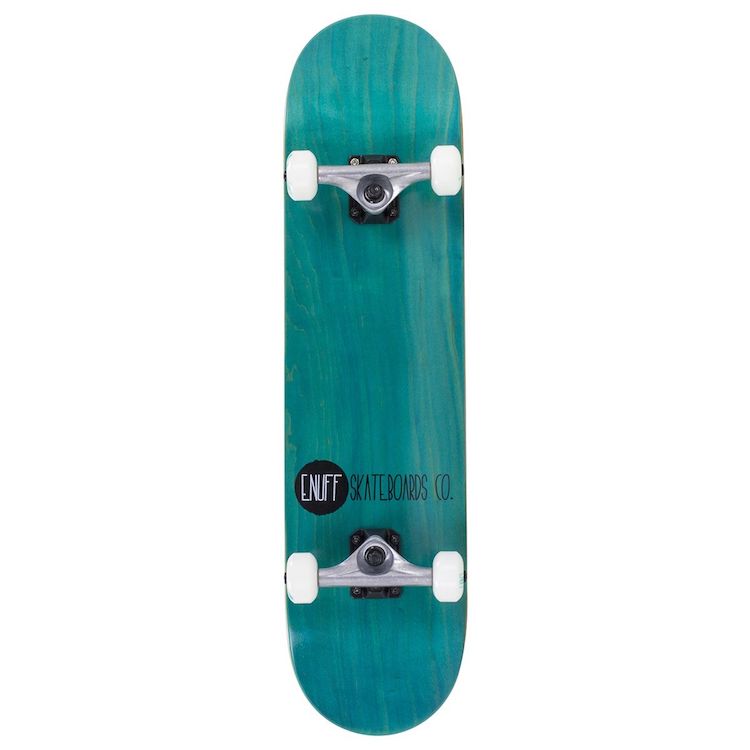 Enuff Skateboards Logo Stain Complete Skateboard Teal 8