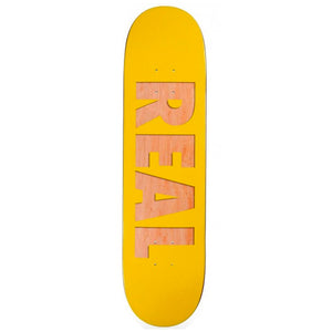Real Skateboards Bold Team Series Yellow Skateboard Deck 8.06"