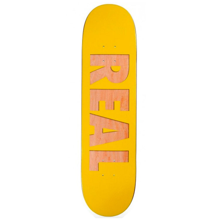 Real Skateboards Bold Team Series Yellow Skateboard Deck 8.06