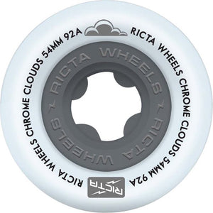 Ricta Wheels Chrome Clouds Skateboard Wheels 92a 54mm