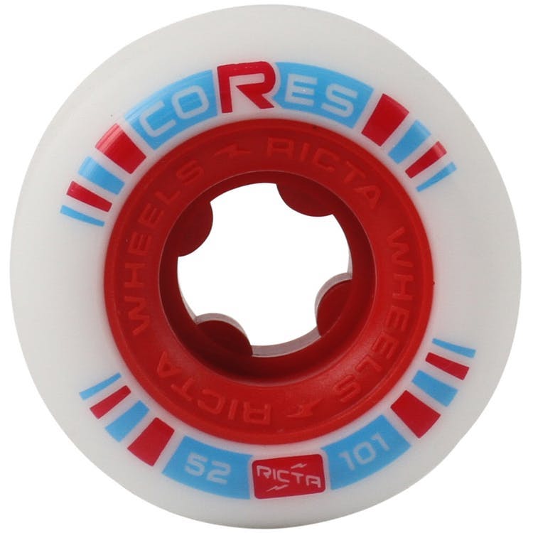 Ricta Wheels Cores Red Skateboard Wheels 101a 52mm