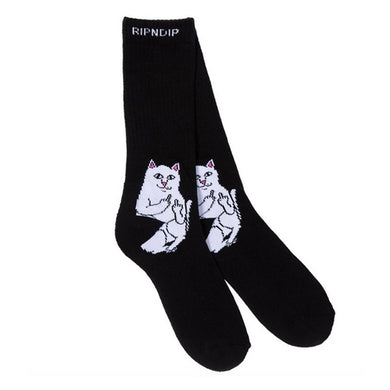RIPNDIP Lord Nermal Black Crew Socks