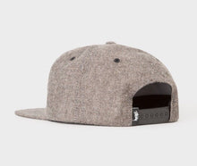 Stussy S Logo Herringbone Snapback Cap Black / White