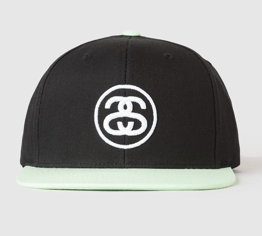 Stussy SS-Link Logo Snapback Cap Black