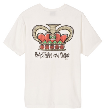 Stussy Babylon On Fire Pigment Dyed T-Shirt Natural
