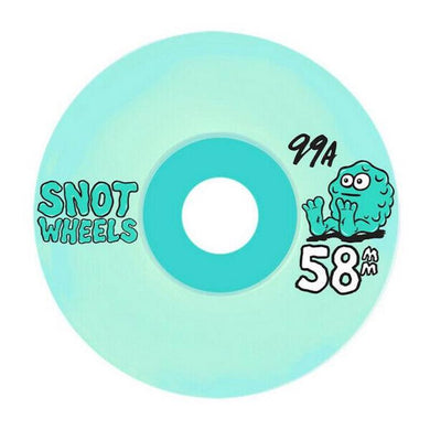 Snot Wheel Co Team Conical Green Skateboard Wheels 99a 58mm