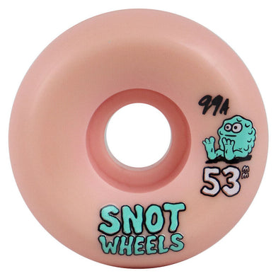 Snot Wheel Co Team Conical Baby Pink Skateboard Wheels 99a 53mm