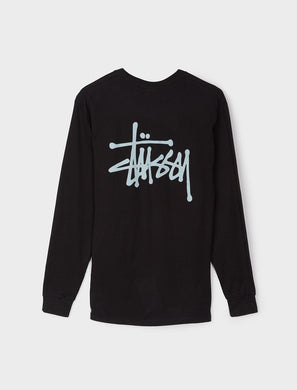 Stussy Basic Logo Longsleeve T-Shirt Black