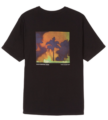 Stussy Fire On Babylon T-Shirt Black