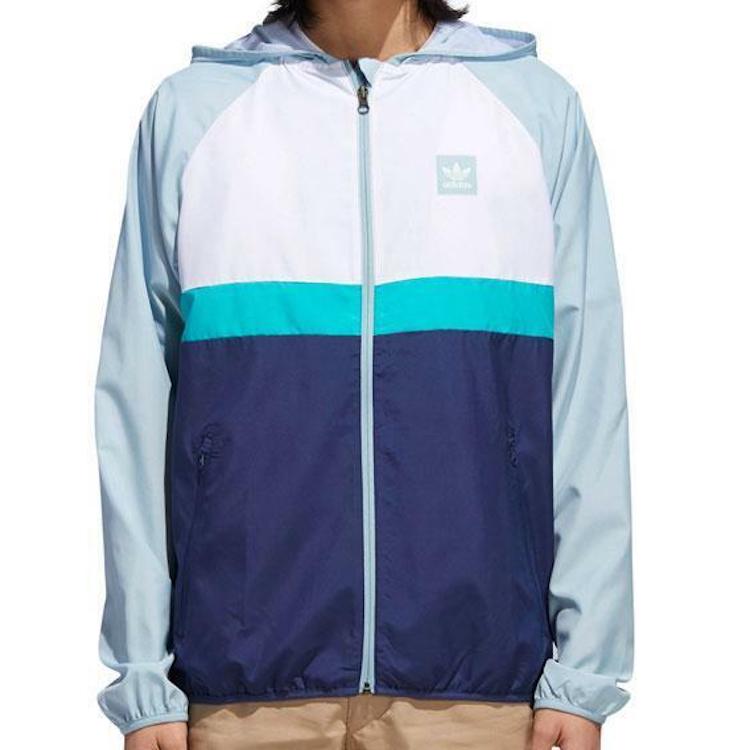 Adidas Skateboarding BB Packable Wind Jacket White/Teal/Navy