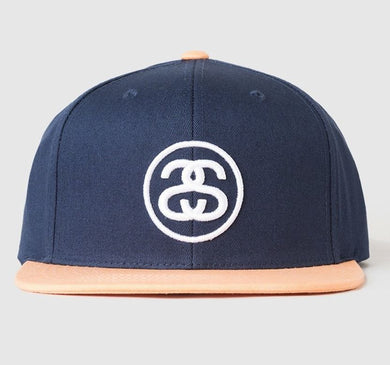 Stussy SS-Link Logo Snapback Cap Navy