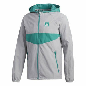 Adidas Skateboarding Dekum Packable Wind Jacket Light Granite/Active Green