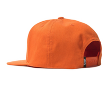 Stussy Stock Lock Logo Snapback Cap Orange