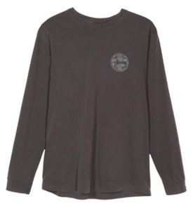 Stussy Vintage Dot Pigment Dyed L/S T-Shirt Black