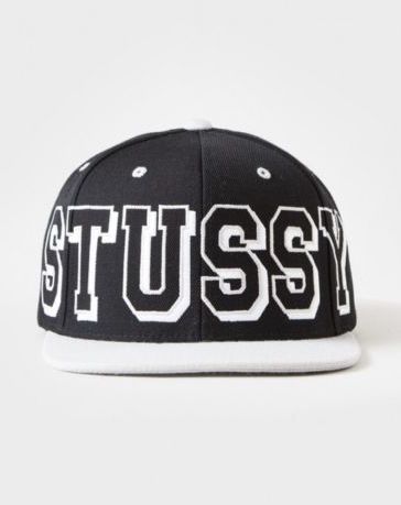 Stussy Stadium Logo Snapback Cap Black