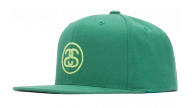 Stussy SS-Link Logo Snapback Cap Green