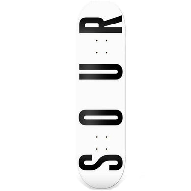 Sour Skateboards Army Skateboard Deck White 8.5