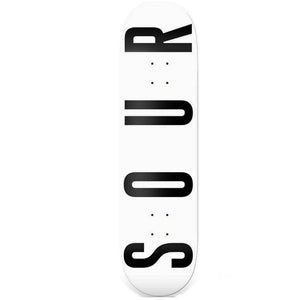 Sour Skateboards Army Skateboard Deck White 8.5"