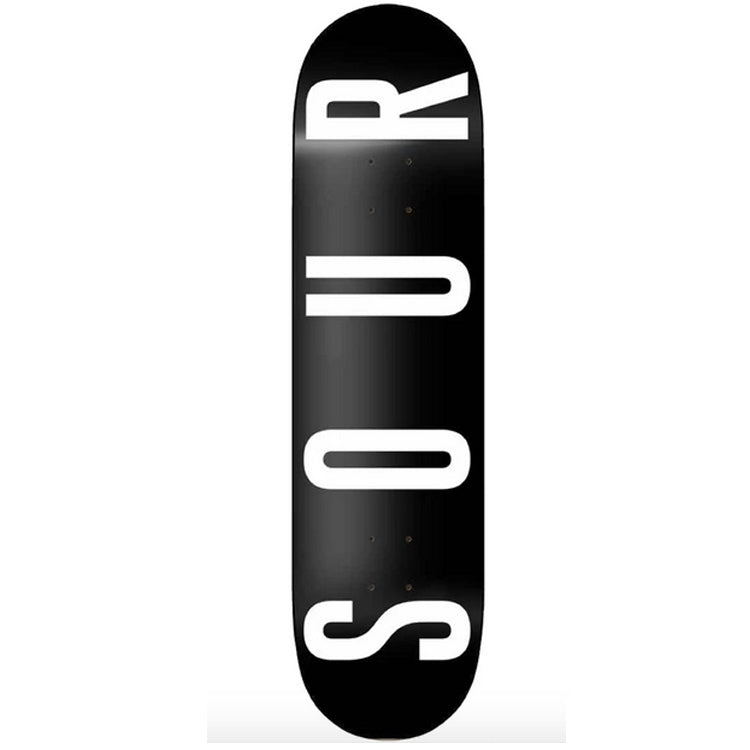 Sour Skateboards Army Skateboard Deck Black 8.25