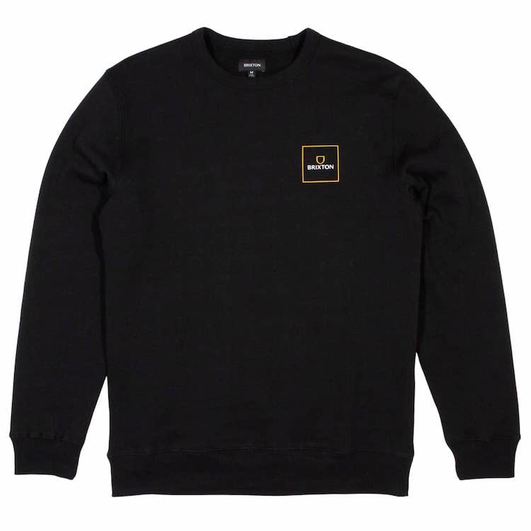 Brixton Alpha Square Crew Sweatshirt Black