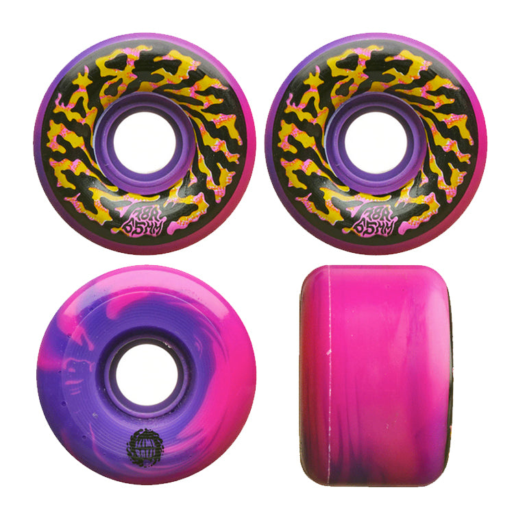 Slime Ball Wheels Swirly Swirl Pink/Purple Skateboard Wheels 78a 65mm