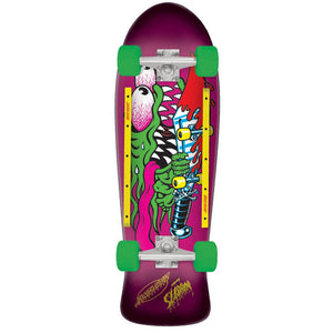 Santa Cruz Slasher 80s Pink Complete Cruiser Skateboard 10.1"