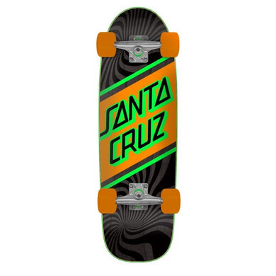 Santa Cruz Street Skate Cruiser Black/Orange Complete Skateboard 8.79