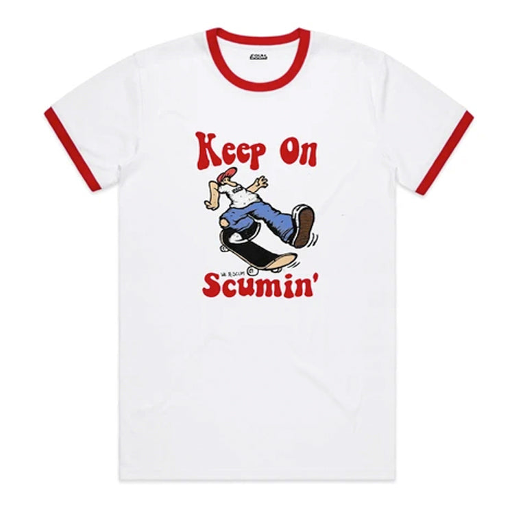 Fake Scum Keep On Scummin' Ringer T-Shirt