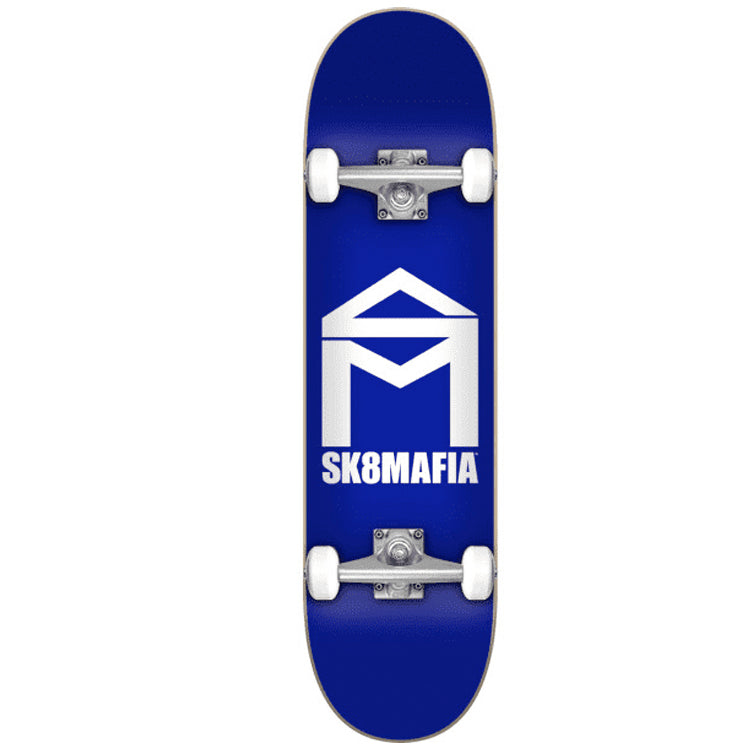 Sk8mafia House Logo Blue Complete Skateboard 7.87