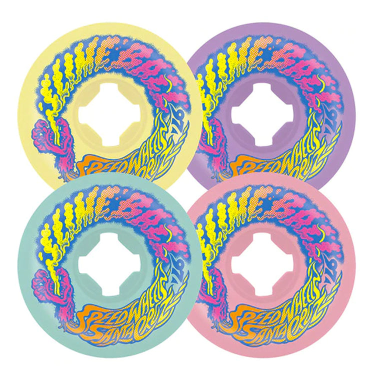 Slime Ball Wheels Vomit Mini Pastel Mix Ups Skateboard Wheels 97a 56mm