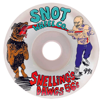 Snot Wheel Co Dead Snelling Big Dawgs Skateboard Wheels 99a 56mm