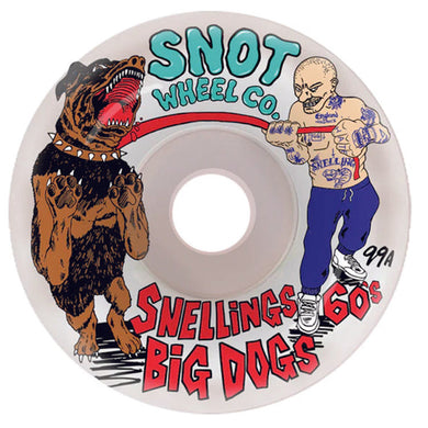 Snot Wheel Co Dead Snelling Big Dawgs Skateboard Wheels 99a 60mm