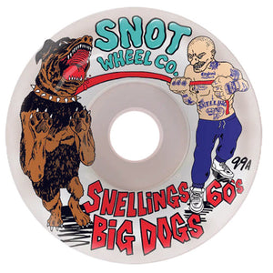 Snot Wheel Co Dead Snelling Big Dawgs Skateboard Wheels 99a 60mm