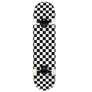 Speed Demons Checkers Black/White Complete Skateboard 7.5"